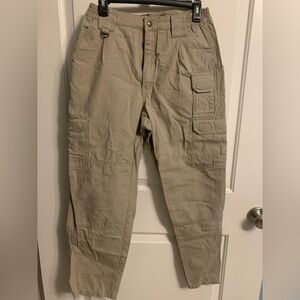 Women’s 511 Tan Tactical Series Cargo Pants, 100% cotton, 16” waist/30 inseam